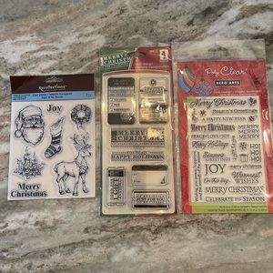 Scrapbooking Christmas stamps